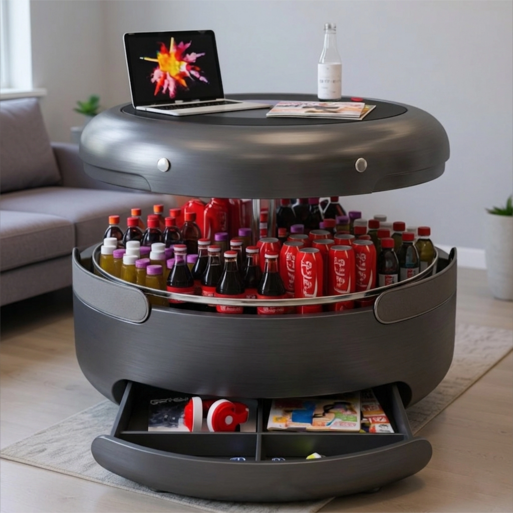 ORBA Pro | The All-in-One Smart Living Table —  Built-in Cooler, Wireless Charging & Ambient LED